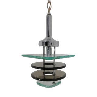 Glass Chandelier from Fontana Arte, Italy, 1960s For Sale