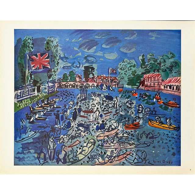 Title: Cowes regatta Artist: Raoul Dufy (After) Country: France Medium: Colorplate 4 Marks: Signed in plate, not numbered...