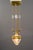 Small Art Deco Hanging Lamp with Clear Cut Glass, Vienna, 1920s For Sale - Image 9 of 18