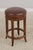 Stickley Set of 3 Stickley Cherry Leather Seat Counter Stools For Sale - Image 4 of 16