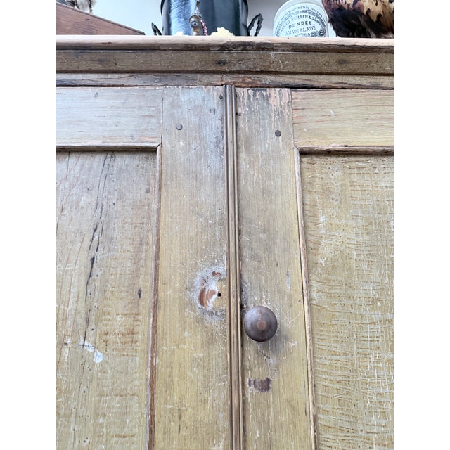 Antique Grain Painted Jelly Cupboard For Sale - Image 9 of 10
