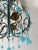 Blue Opaline Drops Beaded Chandelier, Circa 1920 For Sale - Image 9 of 13