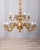 Mid-Century Modern 20th Century Classic Twelve-Light Gilded Bronze Chandelier, 1950s For Sale - Image 3 of 16