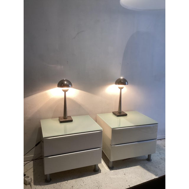 Mid-Century Modern Table Lamps by Jan Pauwels for Quasar, Netherlands, 1990, Set of 2 For Sale - Image 3 of 8