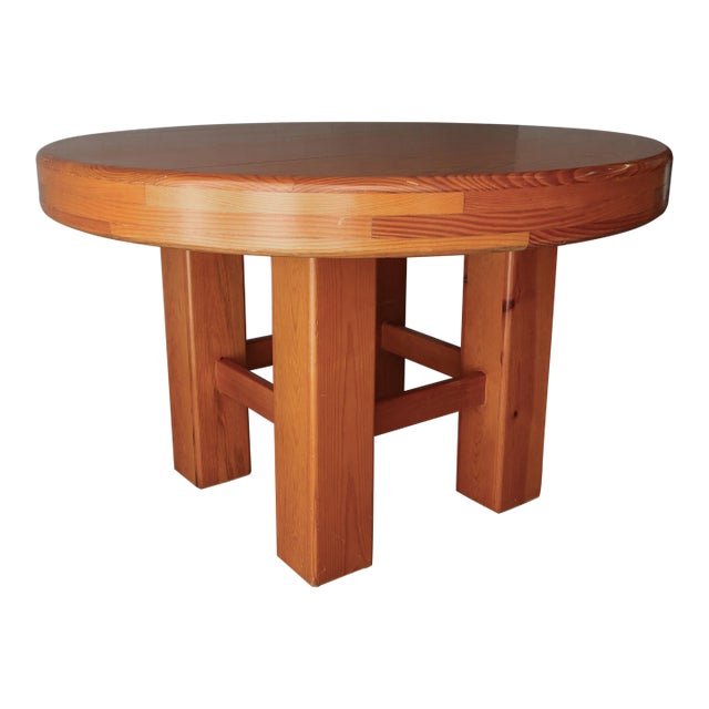 Craftsman Made 1980s Pine Dining Table For Sale