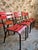 Black Vintage French Metal Bistro Chairs, 1970s, Set of 8 For Sale - Image 8 of 18