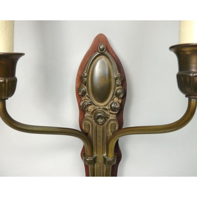 Art Nouveau Wall Lights, 1890s, Set of 2 For Sale - Image 16 of 18