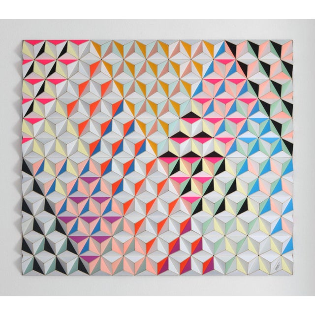 Pink Sebastian Welzel, Fis-3 Topographie, Laminated Cardboard, Limited Edition 20 of 20 For Sale - Image 8 of 8