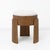 Art Deco Ash Wood Stools in White Bouclé, 2000, Set of 2 For Sale - Image 6 of 8