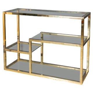 Antique Etagere in Chromed Brass, 1970 For Sale