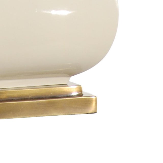 Art glaze porcelain antique bronze on solid brass 28h x 5.8w x 5.8d Shade Dimensions: top(13) bottom(16) side(9.5)