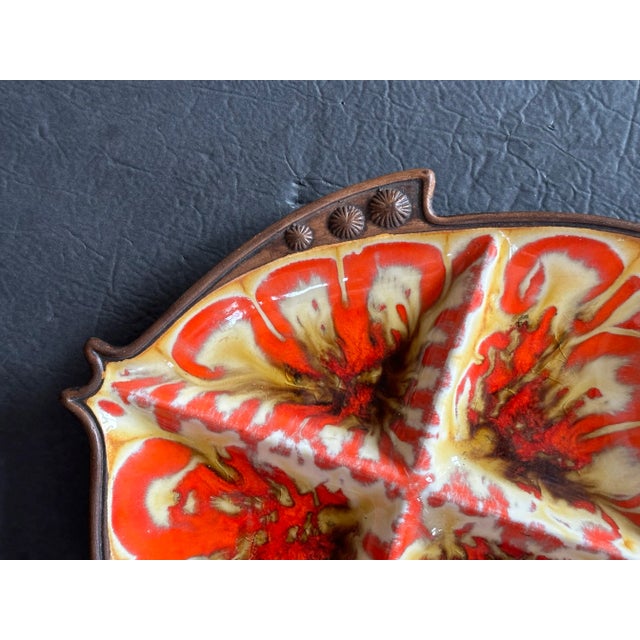 Mid Century California Pottery Decorative Fish Serving Dish For Sale - Image 4 of 12
