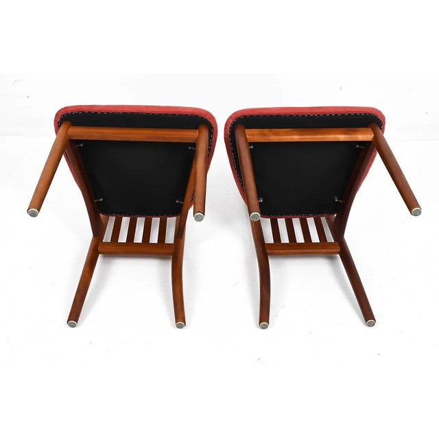 Set 4 Fine Danish Teak Dining Chairs Mid Century Modern For Sale - Image 11 of 11