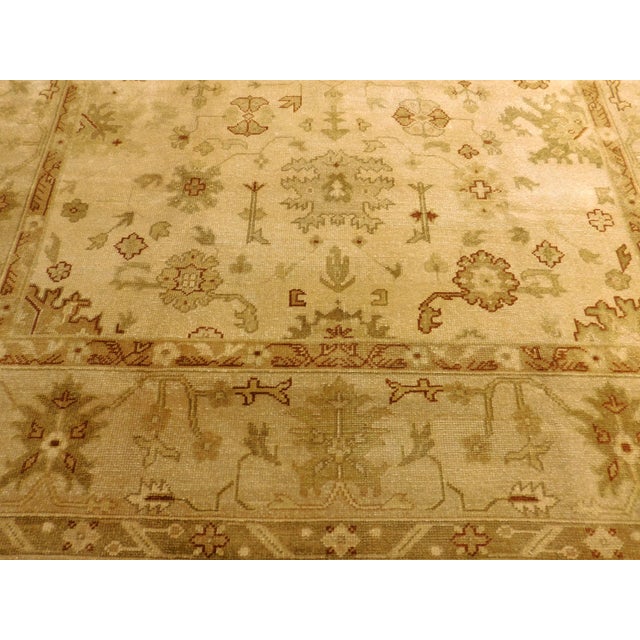 Indian Hand-Knotted Indian Rug of Oushak Design- 8'1"x 9'11" For Sale - Image 3 of 10