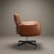Mid-Century Modern Knoll Otto Zapf Executive Chair in Original Saddle Brown Leather For Sale - Image 3 of 11