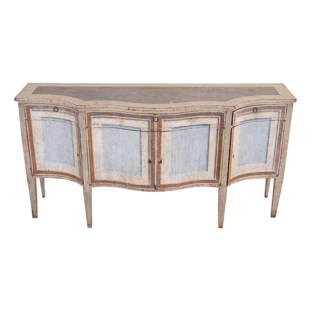 Italian Mid-19th Century Neoclassical Lacquered Sideboard For Sale