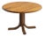 Round Dining Table in Elm from Ebénisterie Seltz, 1980s For Sale