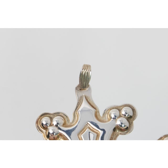 1998 Reed & Barton Christmas Cross Ornament For Sale - Image 9 of 11