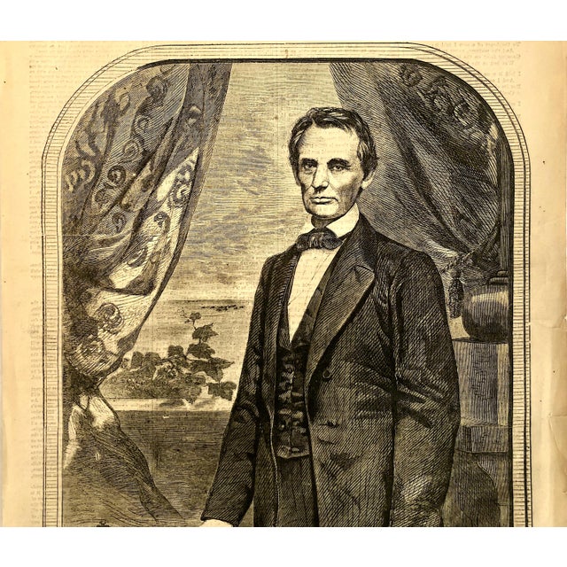 1860 “Abraham Lincoln Elected!” Cover of Harper’s Weekly, Created by Matthew Brady and Winslow Homer For Sale - Image 4 of 7