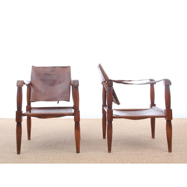 Set of Safari Chairs in Beech, 1940s For Sale - Image 17 of 18