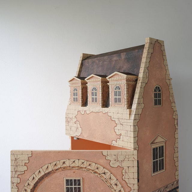 20th Century Maitland-Smith Dollhouse Georgian Townhouse Cabinet/Bar For Sale - Image 12 of 18