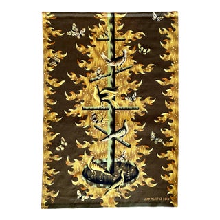 Jean Picart Le Doux, Art Deco French Modernist Handmade Aubusson Gobelin Tapestry Jean Picart Le Doux, c.1950's For Sale