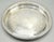 Mid Century silver plate barware drinks serving tray. It features a lovely pierced gallery and ornate etched work. It is a...