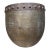 Vintage Hammered Brass Planter Pot With a Riveted Rim Hollywood Regency For Sale