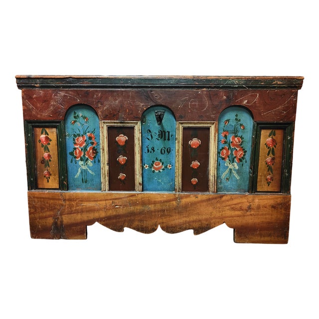 Tyrolean Chest 1869 For Sale