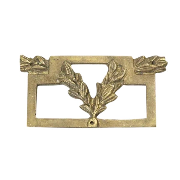 Early 20th Century Antique Brass Faceplate For Sale