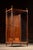 Victorian Late 19th Century Tall Victorian Oak Rolling Glass Display Cabinet For Sale - Image 3 of 12
