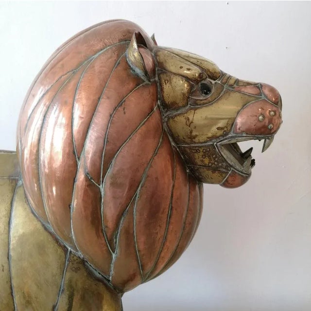 Modern Sergio Bustamante, Animal Sculpture, 1970s, Brass & Copper For Sale - Image 3 of 12