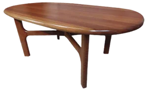 Mid-Century Solid Teak Coffee Table from Dyrlund, 1970s