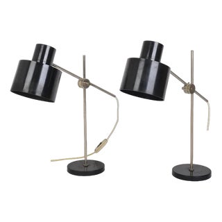 Mid-Century Adjustable Desk Lamps by Jan Suchan for Elektrosvit, 1960s, Set of 2 For Sale