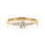 Modernist Natural Diamond Cluster Stacking Ring Size 7 in 14k Yellow Gold For Sale - Image 4 of 15