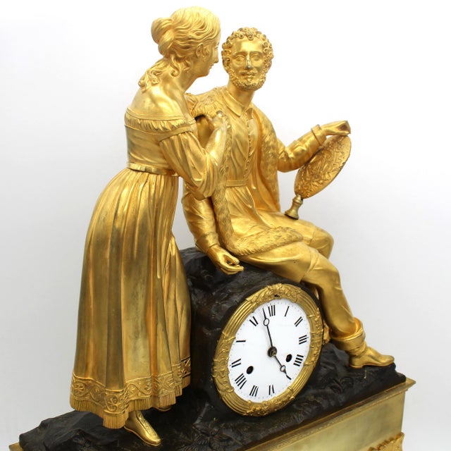 Antique French Charles X Ormolu Pendulum Clock For Sale - Image 4 of 10