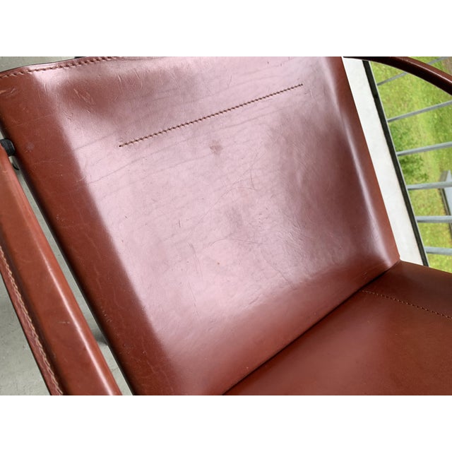 Mid-Century Leather Chairs by Carlo Bartoli for Matteo Grassi, 1990s, Set of 2 For Sale - Image 13 of 18