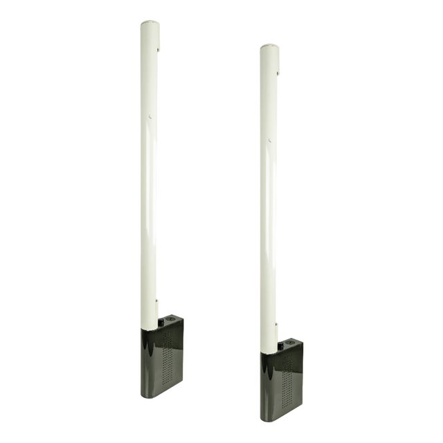 Aster Neon Wall Lamps by Rodolfo Bonetto for Lumi, 1980s, Set of 2 For Sale