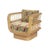 Luna Chair in Stained Rattan by Popus Editions For Sale - Image 6 of 11