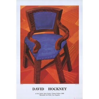 David Hockney "Chair" 1985 Poster For Sale