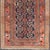 Measures: 3'8 x 6'10 Antique Persian Kurdish Rug with Diamond Medallion and Deep Navy Field. Keivan Woven Arts/...