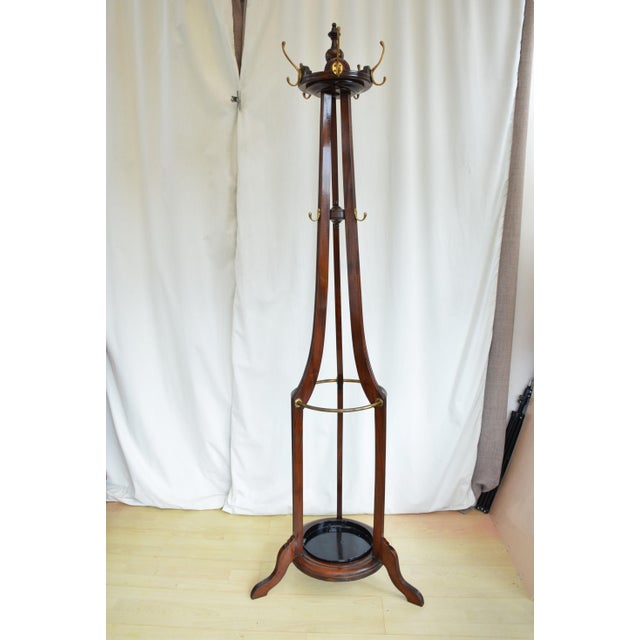 English Arts and Crafts Coat Stand in Mahogany, 1900s For Sale - Image 13 of 13