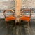 Mid-Century Modern Pair of Bertha Schaefer for Singer and Sons Walnut Dining Chairs With Spice Mohair Seats For Sale - Image 3 of 5