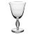Vintage Signed Lalique Fontainebleau Water Goblet 1 of 3 For Sale