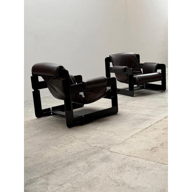 Asko Rover Lounge Chairs in Leather, Ash and Wood by Arne Jacobsen for Asko, Finland, 1960s, Set of 2 For Sale - Image 4 of 18