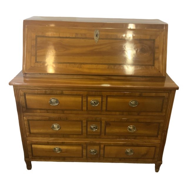 Classicist Secretary in Cherrywood, 1810s For Sale