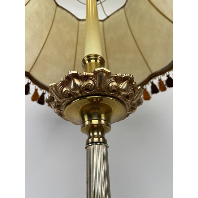 Vintage Floor Lamp with Tassel Shade For Sale - Image 15 of 18