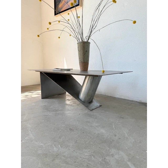 Handcrafted Metal Coffee Table, 1970s For Sale - Image 14 of 18