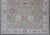 Modern Oushak Rug by Keivan Woven Arts, Muted Greens & Florals 9'0 X 12'4 For Sale In Atlanta - Image 6 of 15