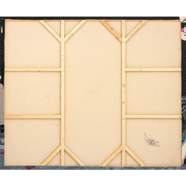 Textile Nehemiah Cisneros Wicked City Acrylic on Canvas For Sale - Image 7 of 8